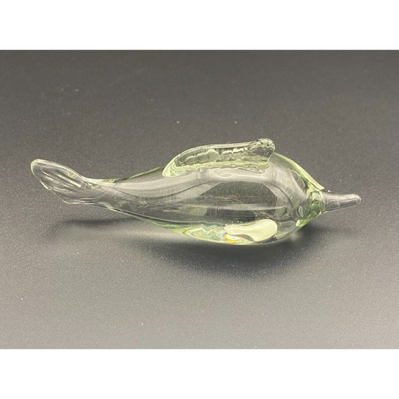 Blown Glass Marlin Figurine Paperweight Handmade Ngwenya Glass Small Clear - Picture 3 of 6